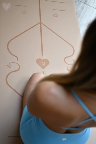 PU csúszásmentes jóga szőnyeg caramel