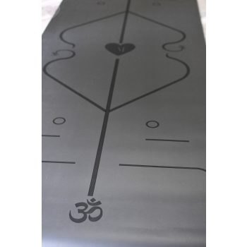 PU csúszásmentes jóga szőnyeg grafit szürke