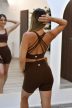 Blooming Shortie Set kávé S