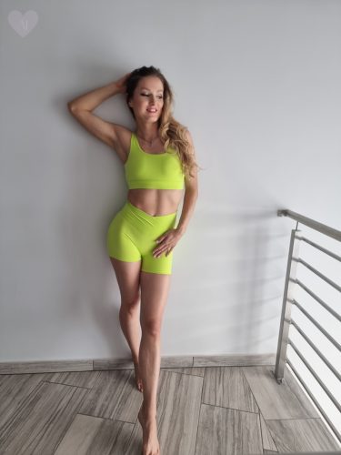 Motivation Shortie Set Lime XS