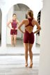 Motivation Style Shortie Jumpsuit - Burgundy M